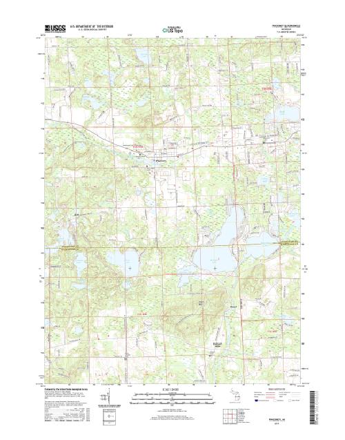 MyTopo Pinckney, Michigan USGS Quad Topo Map