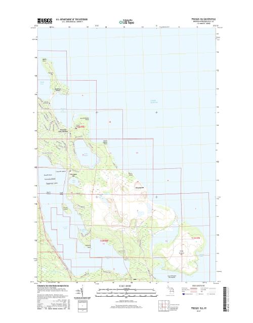 MyTopo Presque Isle, Michigan USGS Quad Topo Map