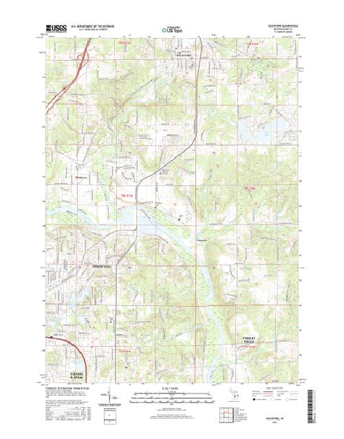 MyTopo Rockford, Michigan USGS Quad Topo Map