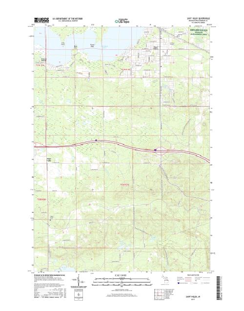 MyTopo Saint Helen, Michigan USGS Quad Topo Map