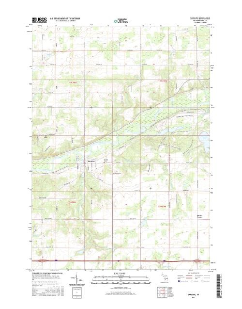 MyTopo Saranac, Michigan USGS Quad Topo Map