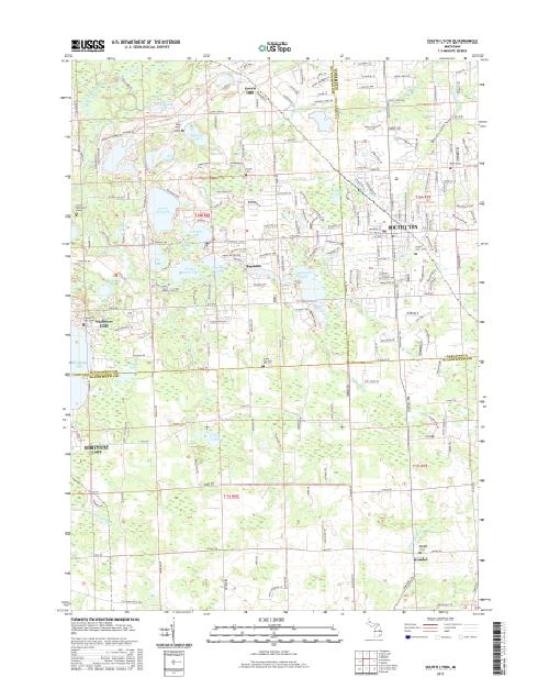 MyTopo South Lyon, Michigan USGS Quad Topo Map