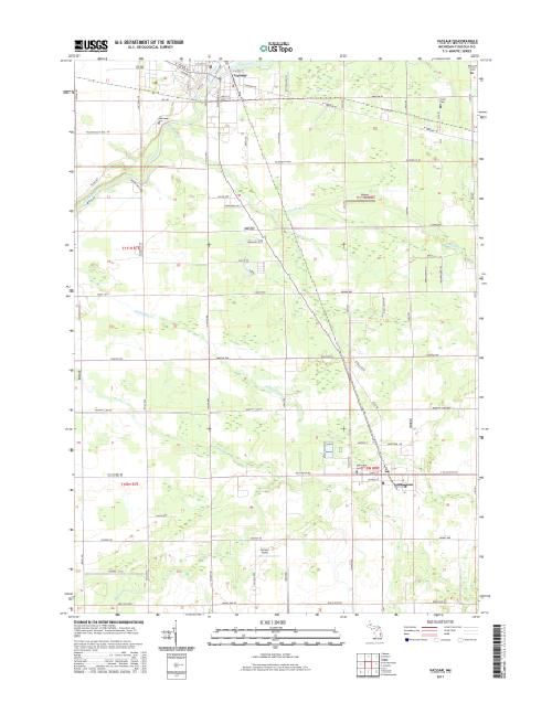 MyTopo Vassar, Michigan USGS Quad Topo Map