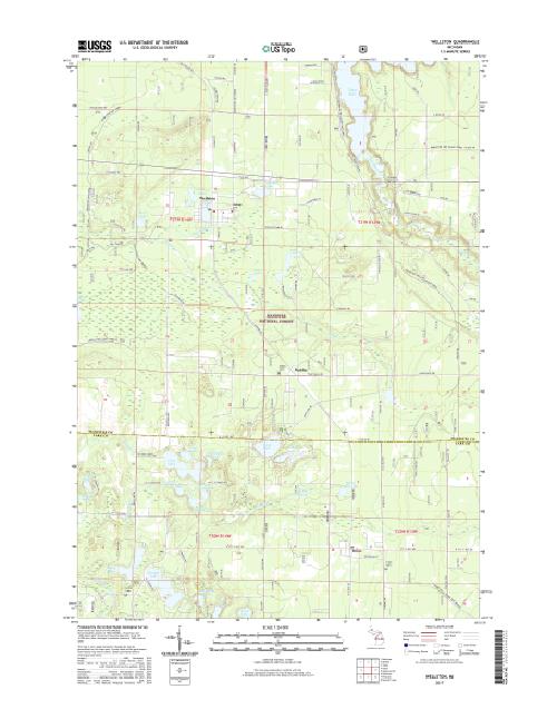 MyTopo Wellston, Michigan USGS Quad Topo Map
