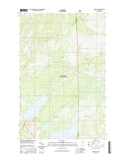 MyTopo Babbitt SE, Minnesota USGS Quad Topo Map