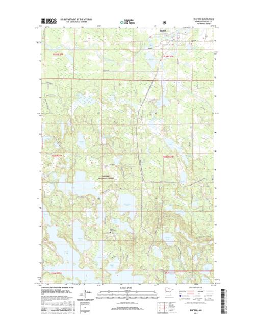 MyTopo Bigfork, Minnesota USGS Quad Topo Map