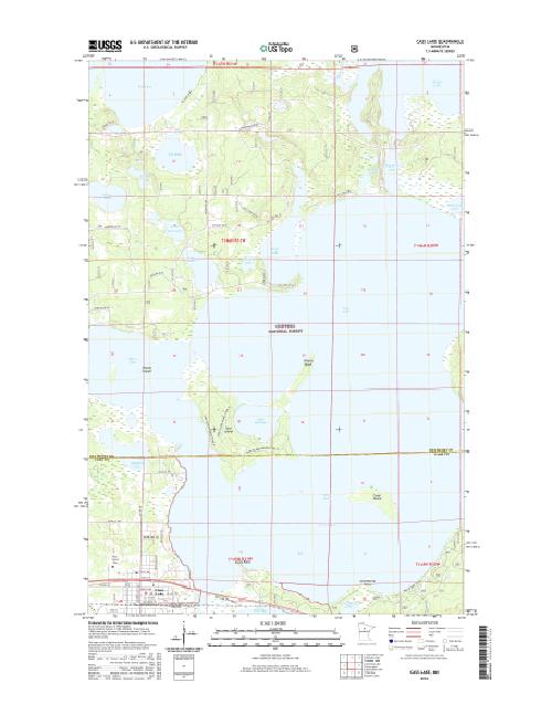 MyTopo Cass Lake, Minnesota USGS Quad Topo Map