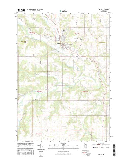 MyTopo Chatfield, Minnesota USGS Quad Topo Map