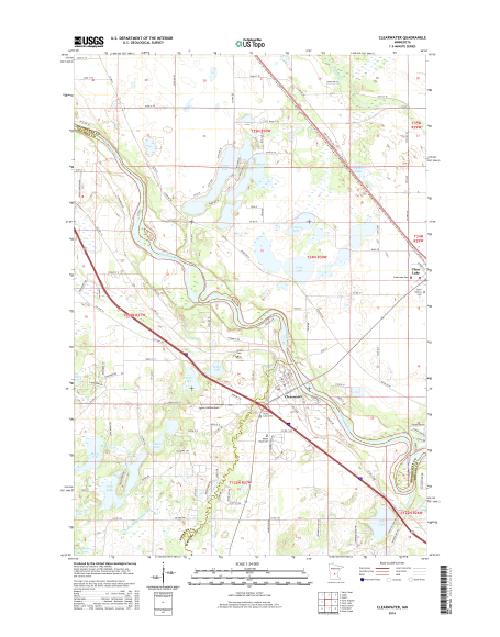 MyTopo Clearwater, Minnesota USGS Quad Topo Map