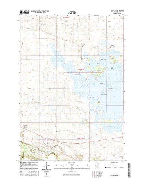 MyTopo Courtland, Minnesota USGS Quad Topo Map