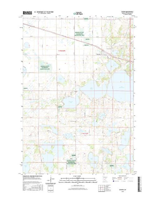 MyTopo Darwin, Minnesota USGS Quad Topo Map