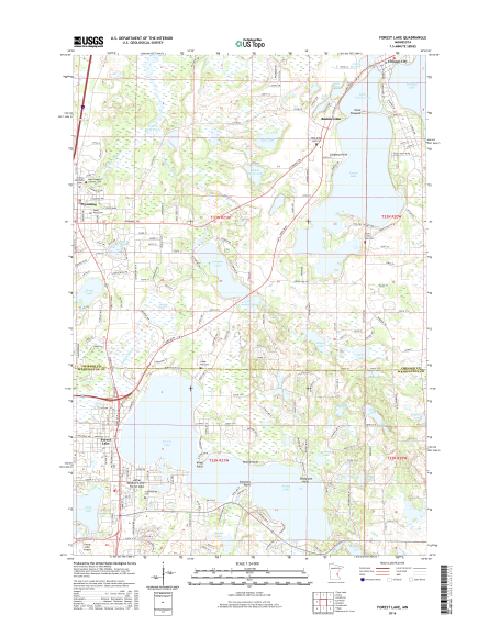 MyTopo Forest Lake, Minnesota USGS Quad Topo Map