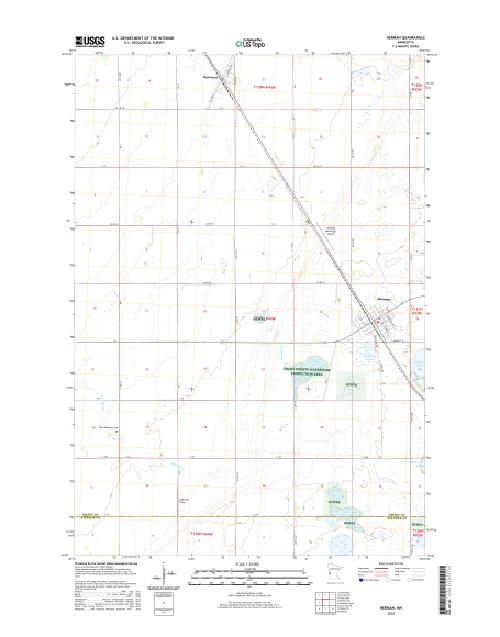 MyTopo Herman, Minnesota USGS Quad Topo Map