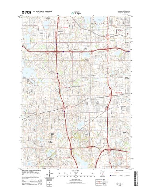 MyTopo Hopkins, Minnesota USGS Quad Topo Map