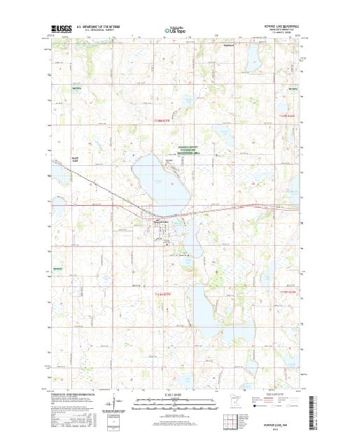 MyTopo Howard Lake, Minnesota USGS Quad Topo Map