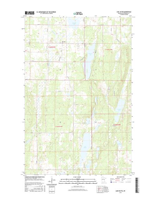 MyTopo Lake Hattie, Minnesota USGS Quad Topo Map