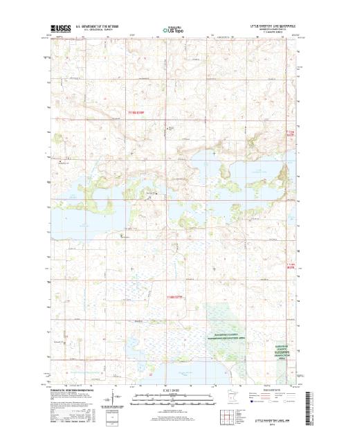 MyTopo Little Kandiyohi Lake, Minnesota USGS Quad Topo Map
