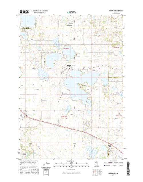 MyTopo Madison Lake, Minnesota USGS Quad Topo Map