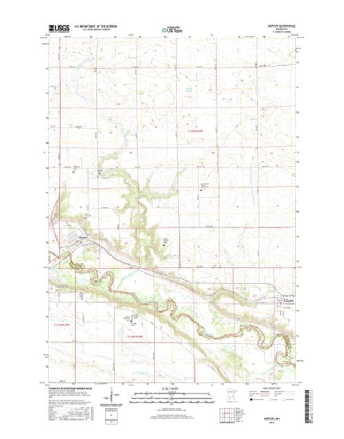 MyTopo Morton, Minnesota USGS Quad Topo Map