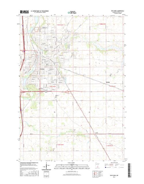 MyTopo Owatonna, Minnesota USGS Quad Topo Map