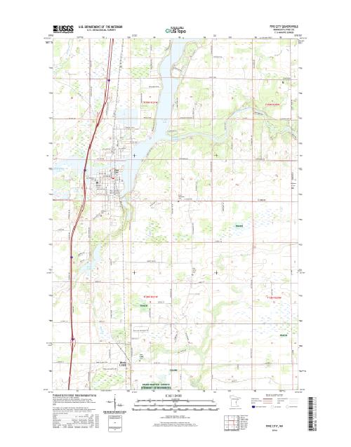 MyTopo Pine City, Minnesota USGS Quad Topo Map