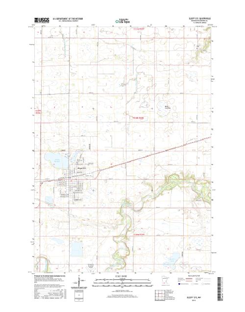 MyTopo Sleepy Eye, Minnesota USGS Quad Topo Map