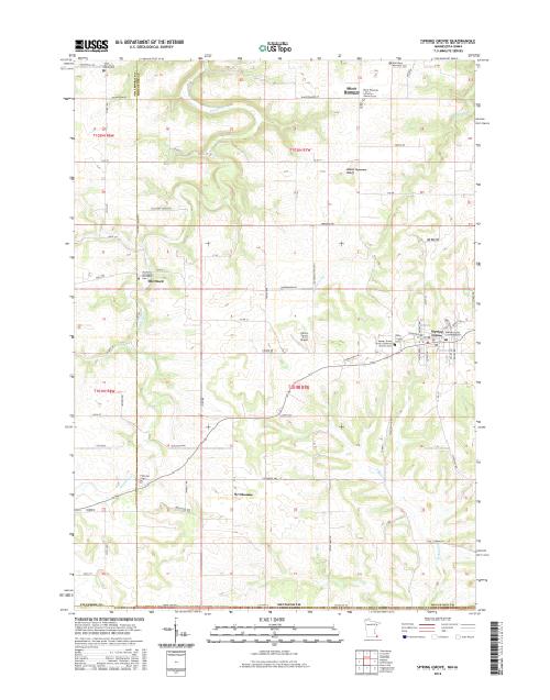MyTopo Spring Grove, Minnesota USGS Quad Topo Map