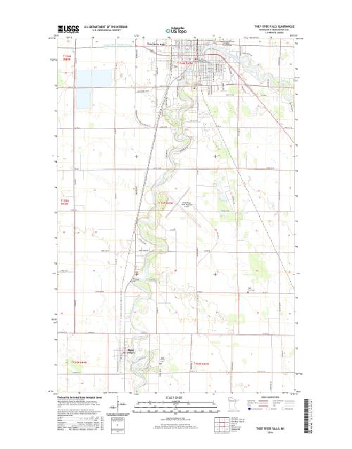 MyTopo Thief River Falls, Minnesota USGS Quad Topo Map