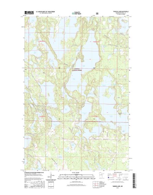 MyTopo Wabana Lake, Minnesota USGS Quad Topo Map
