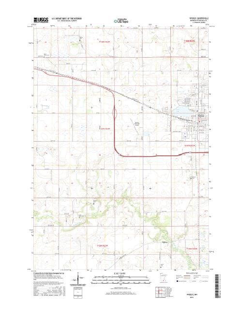 MyTopo Waseca, Minnesota USGS Quad Topo Map