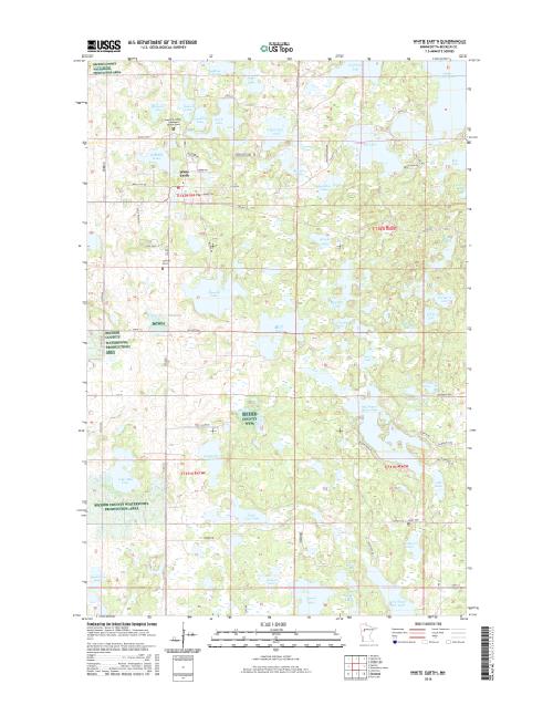 MyTopo White Earth, Minnesota USGS Quad Topo Map