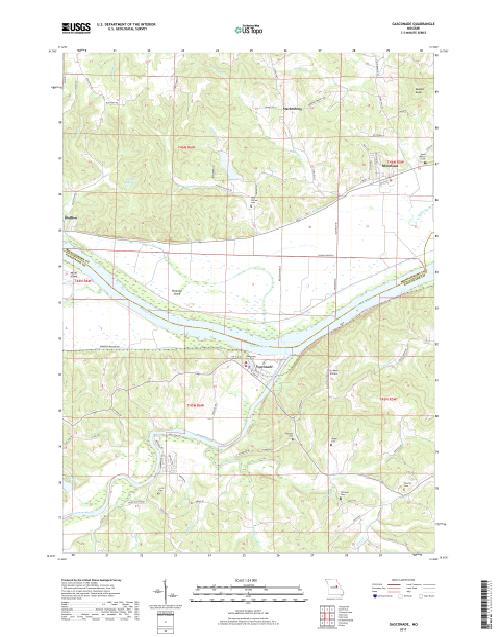 MyTopo Gasconade, Missouri USGS Quad Topo Map