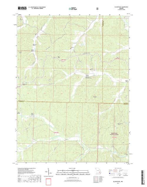 MyTopo Ellington SE, Missouri USGS Quad Topo Map