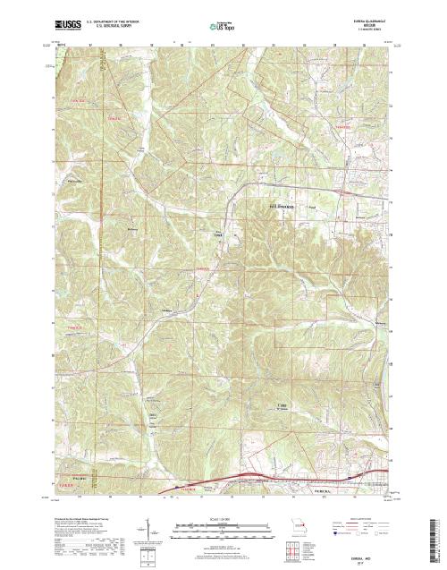 MyTopo Eureka, Missouri USGS Quad Topo Map