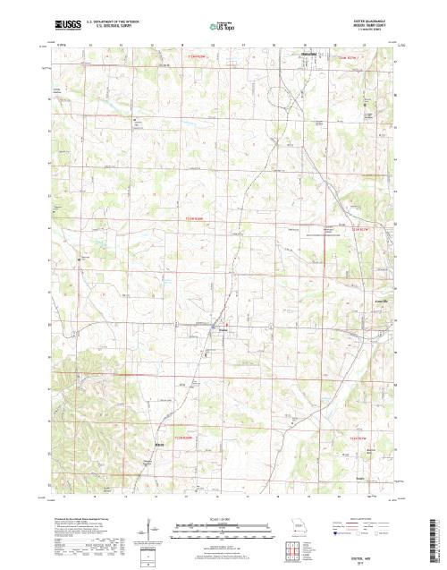 MyTopo Exeter, Missouri USGS Quad Topo Map