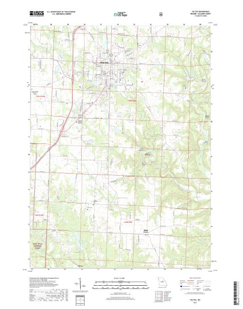 MyTopo Fulton, Missouri USGS Quad Topo Map