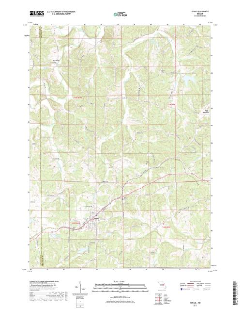 MyTopo Gerald, Missouri USGS Quad Topo Map