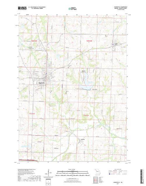 MyTopo Higginsville, Missouri USGS Quad Topo Map