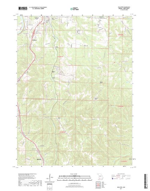 MyTopo Hollister, Missouri USGS Quad Topo Map