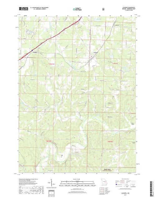 MyTopo Leasburg, Missouri USGS Quad Topo Map