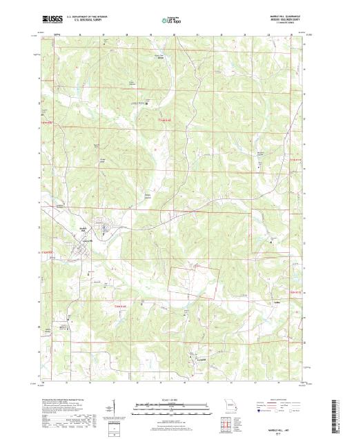 MyTopo Marble Hill, Missouri USGS Quad Topo Map