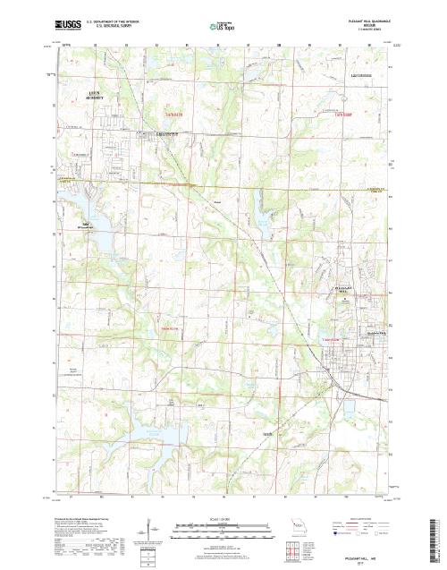 MyTopo Pleasant Hill, Missouri USGS Quad Topo Map