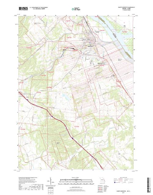 MyTopo Sainte Genevieve, Missouri USGS Quad Topo Map