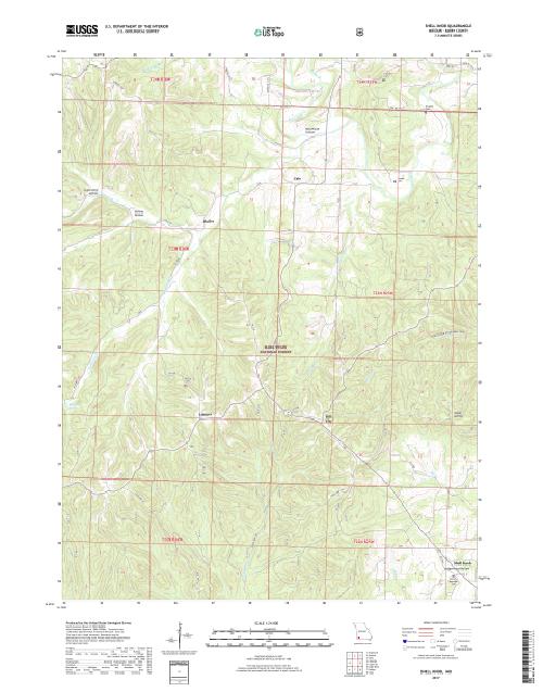 MyTopo Shell Knob, Missouri USGS Quad Topo Map