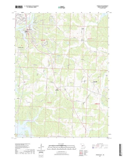MyTopo Warsaw East, Missouri USGS Quad Topo Map