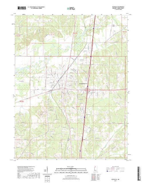 MyTopo Batesville, Mississippi USGS Quad Topo Map