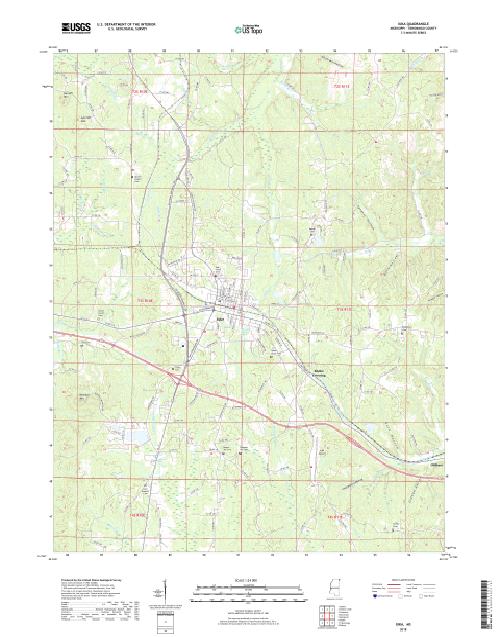 MyTopo Iuka, Mississippi USGS Quad Topo Map