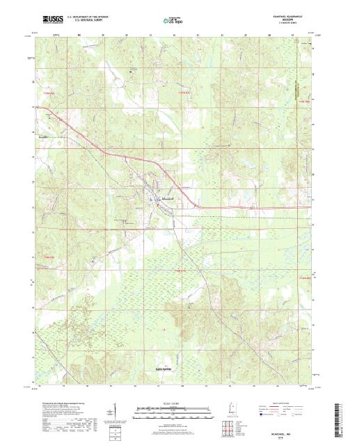 MyTopo Kilmichael, Mississippi USGS Quad Topo Map