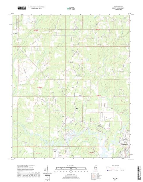 MyTopo Kiln, Mississippi USGS Quad Topo Map