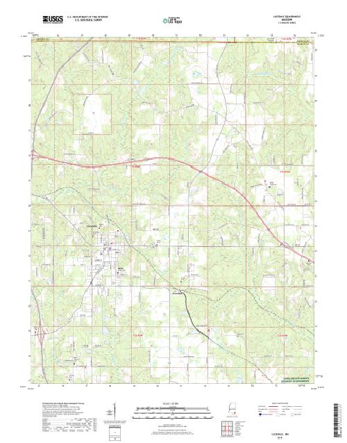 MyTopo Lucedale, Mississippi USGS Quad Topo Map